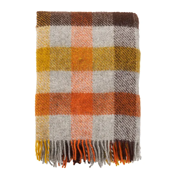 Gotland 울 스로우 130x200 cm - Multi-yellow - Klippan Yllefabrik | 클리판