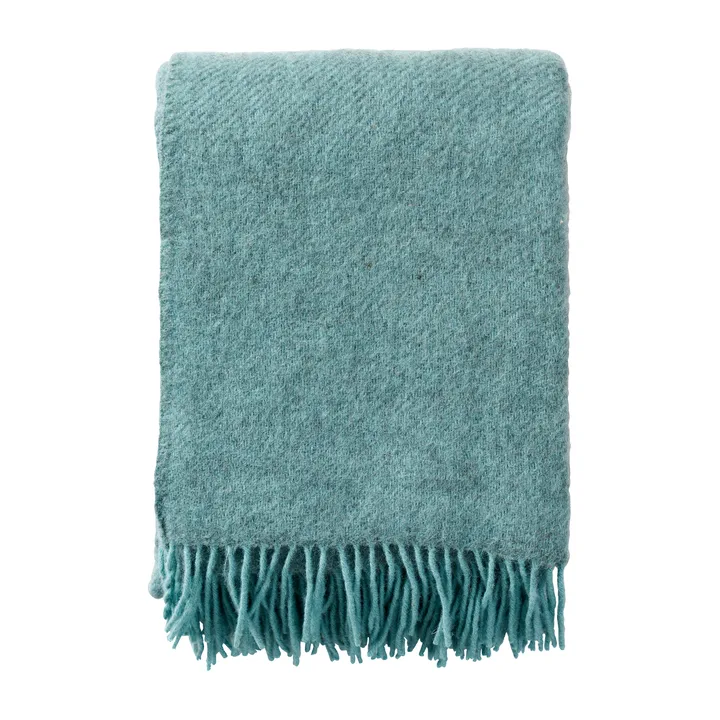Gotland 울 스로우 130x200 cm - Turquoise - Klippan Yllefabrik | 클리판