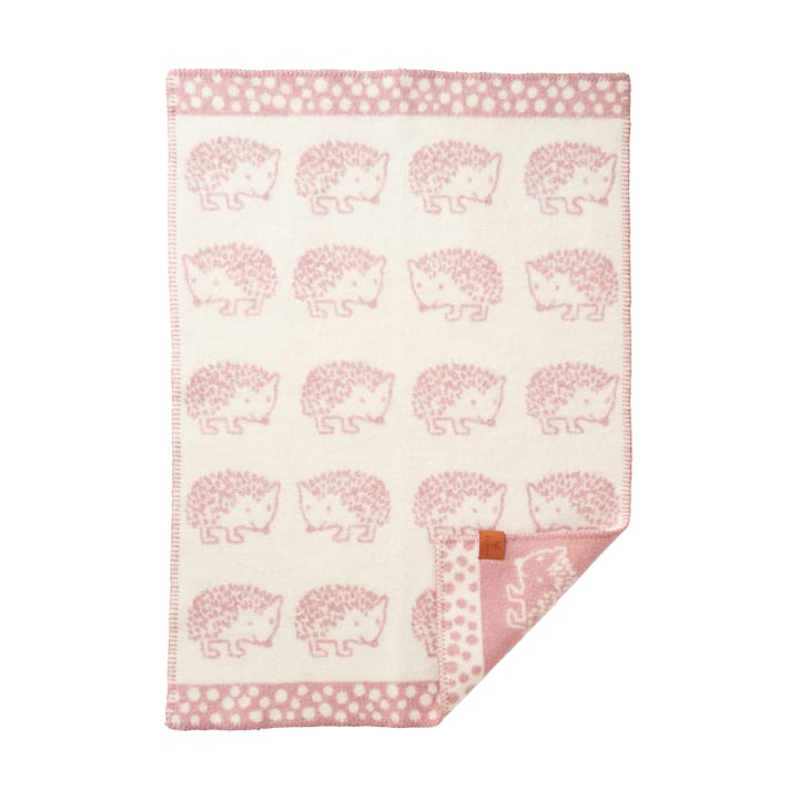 Hedgehog 베이비 담요 65x90 cm - Pink - Klippan Yllefabrik | 클리판