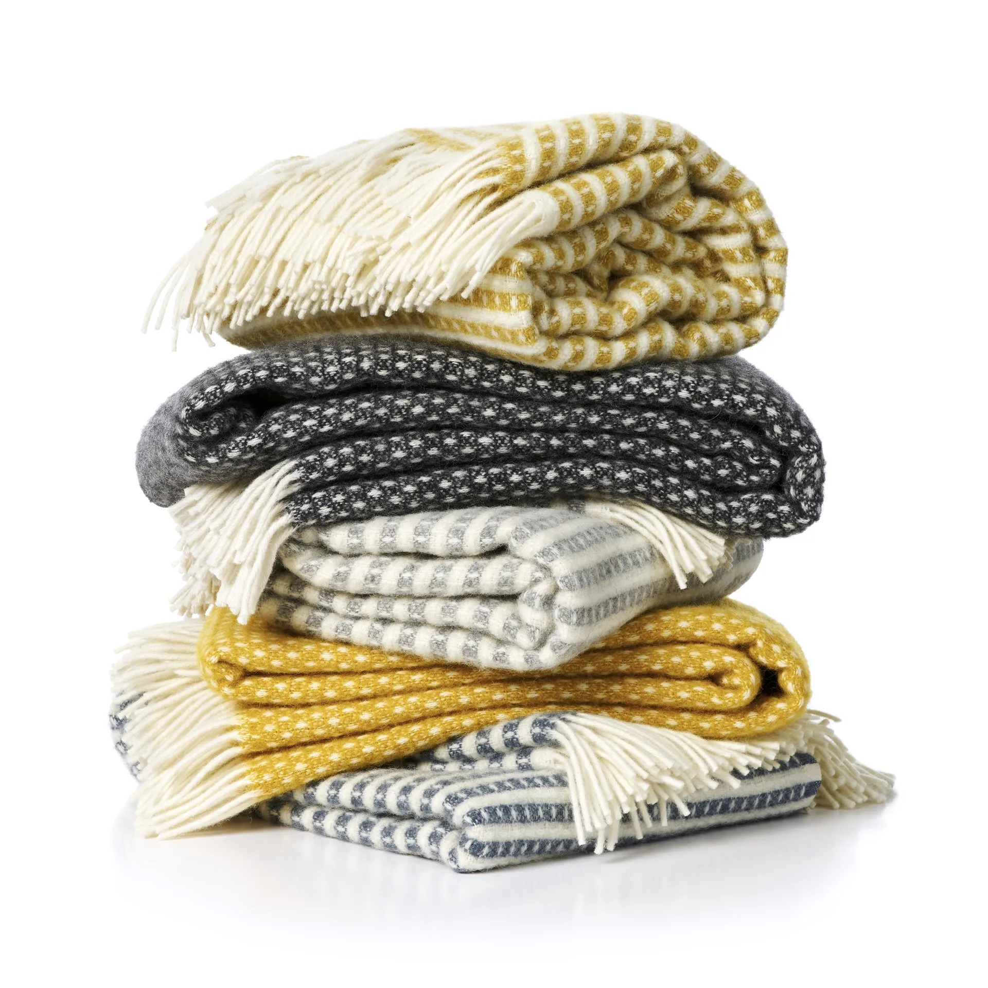 Knut 울 스로우, dark grey Klippan Yllefabrik | 클리판