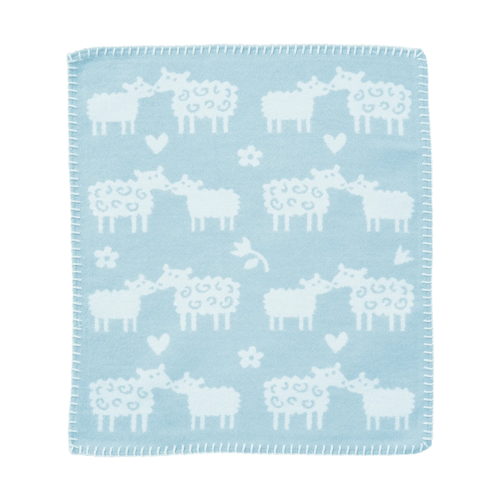 메에에 양 애착 담요, Light Blue, 34x40 cm Klippan Yllefabrik | 클리판