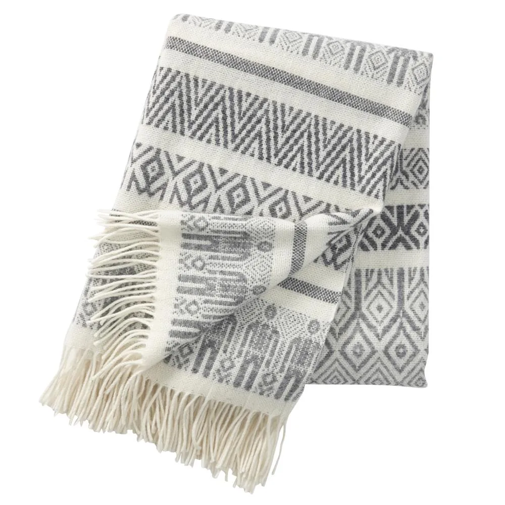 Man & wife wool throw 남자와 아내 울 스로우(담요), grey Klippan Yllefabrik | 클리판