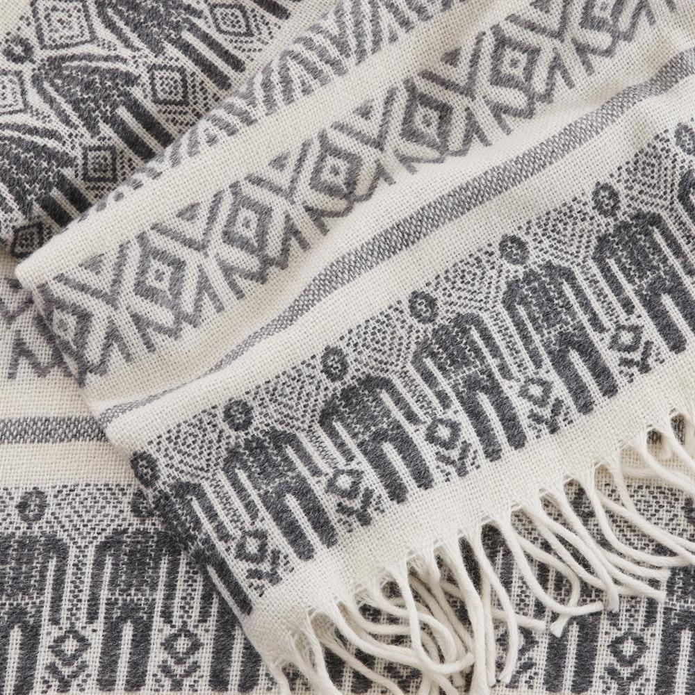 Man & wife wool throw 남자와 아내 울 스로우(담요), grey Klippan Yllefabrik | 클리판