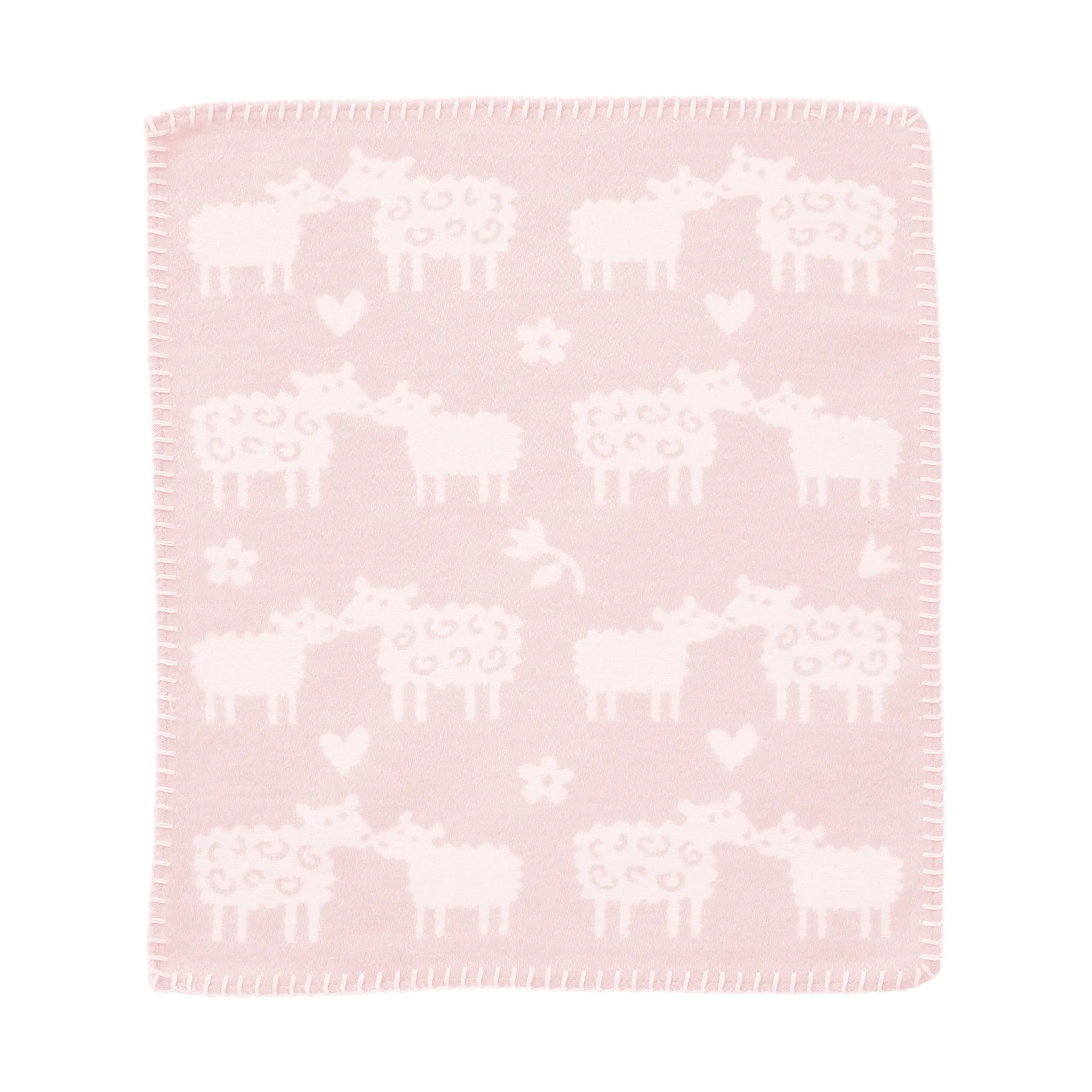 메에에 양 애착 담요, Soft Pink, 34x40 cm Klippan Yllefabrik | 클리판