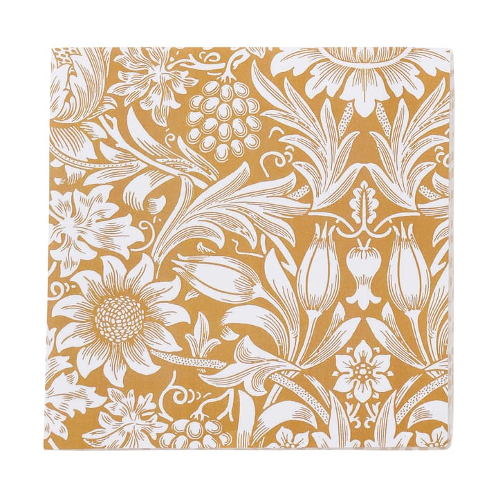 Sunflower 냅킨 33x33 cm 20개 세트 - Golden - Klippan Yllefabrik | 클리판