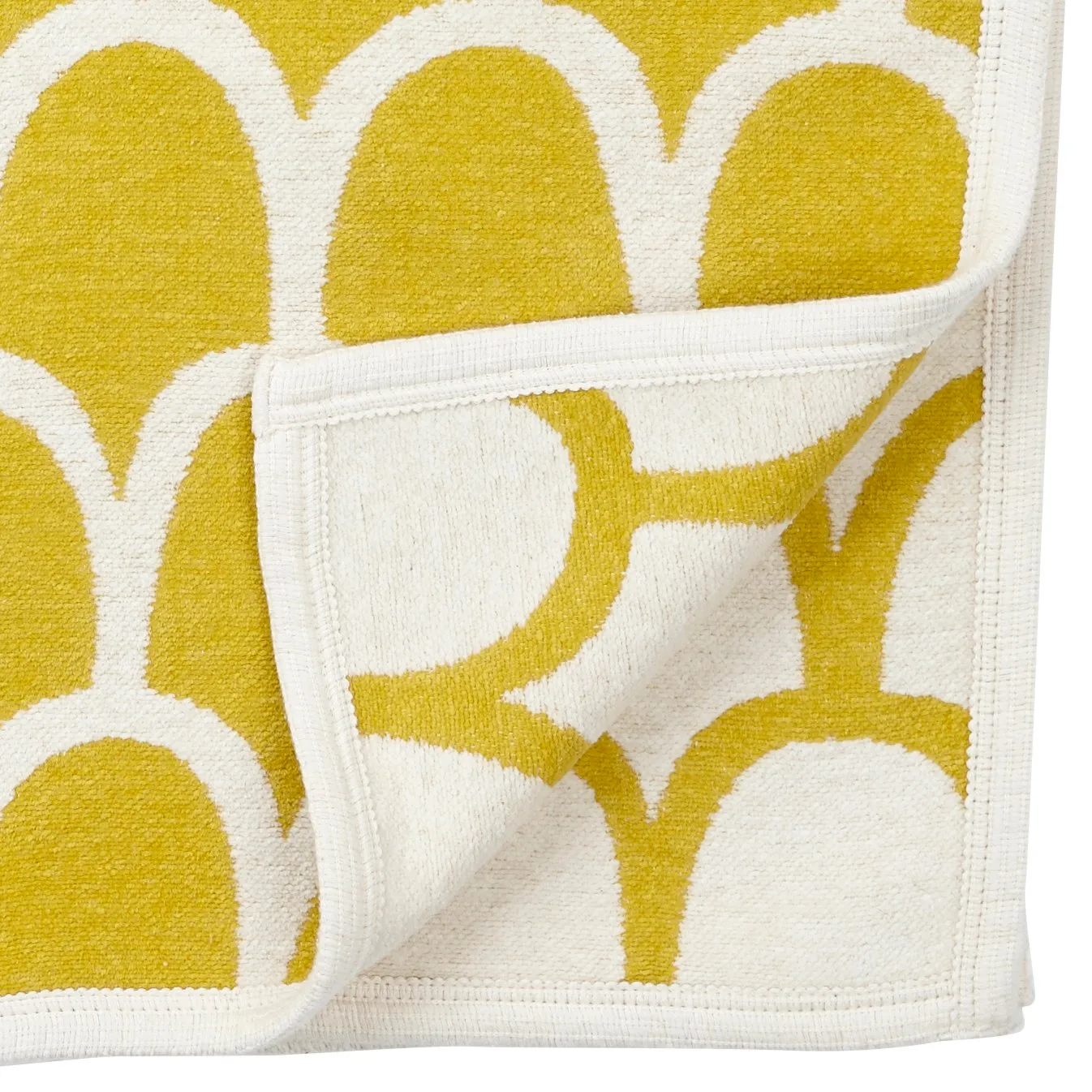 깃털 셔닐 스로우, yellow Klippan Yllefabrik | 클리판