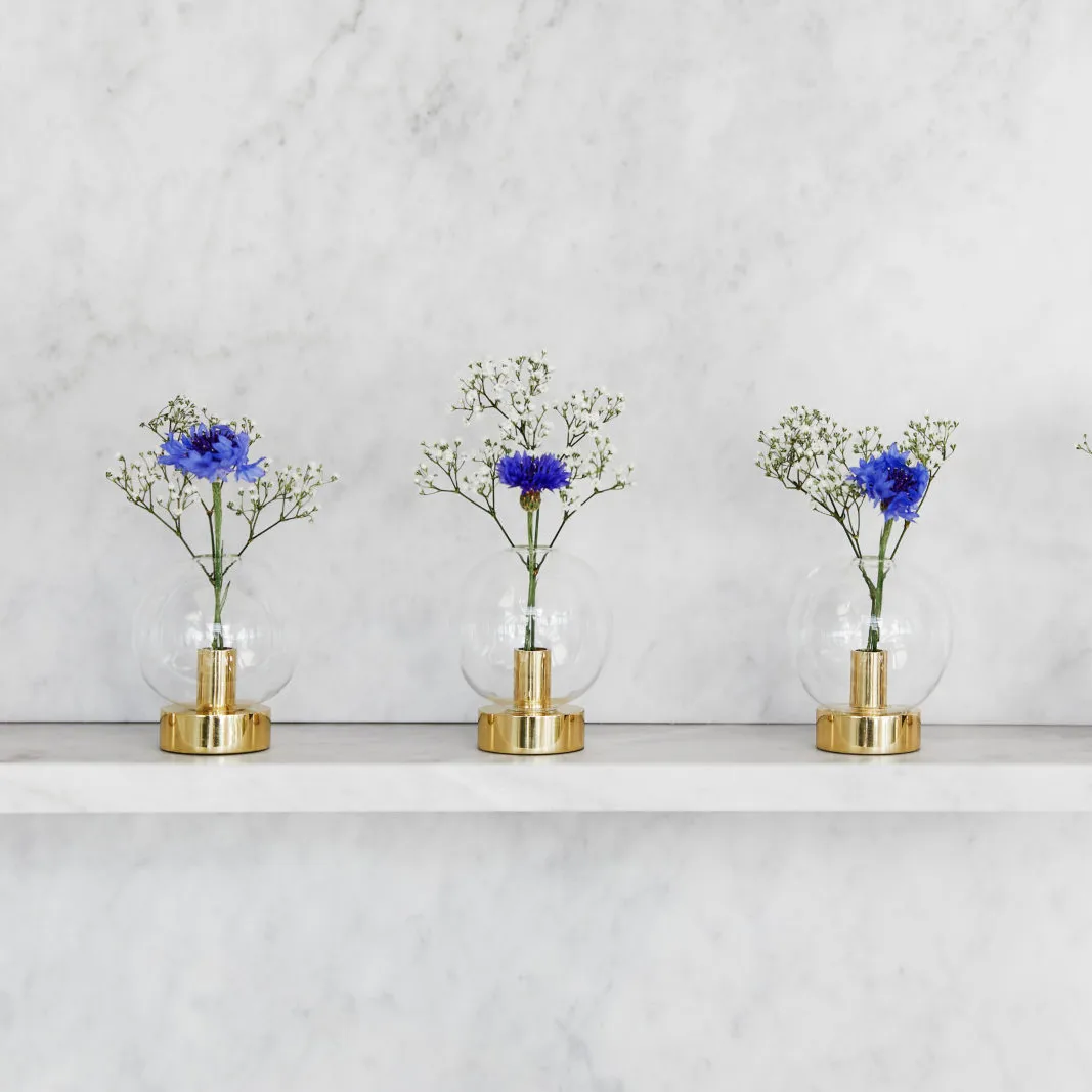 오르비스 화병 3개 세트, brass KLONG | 클롱