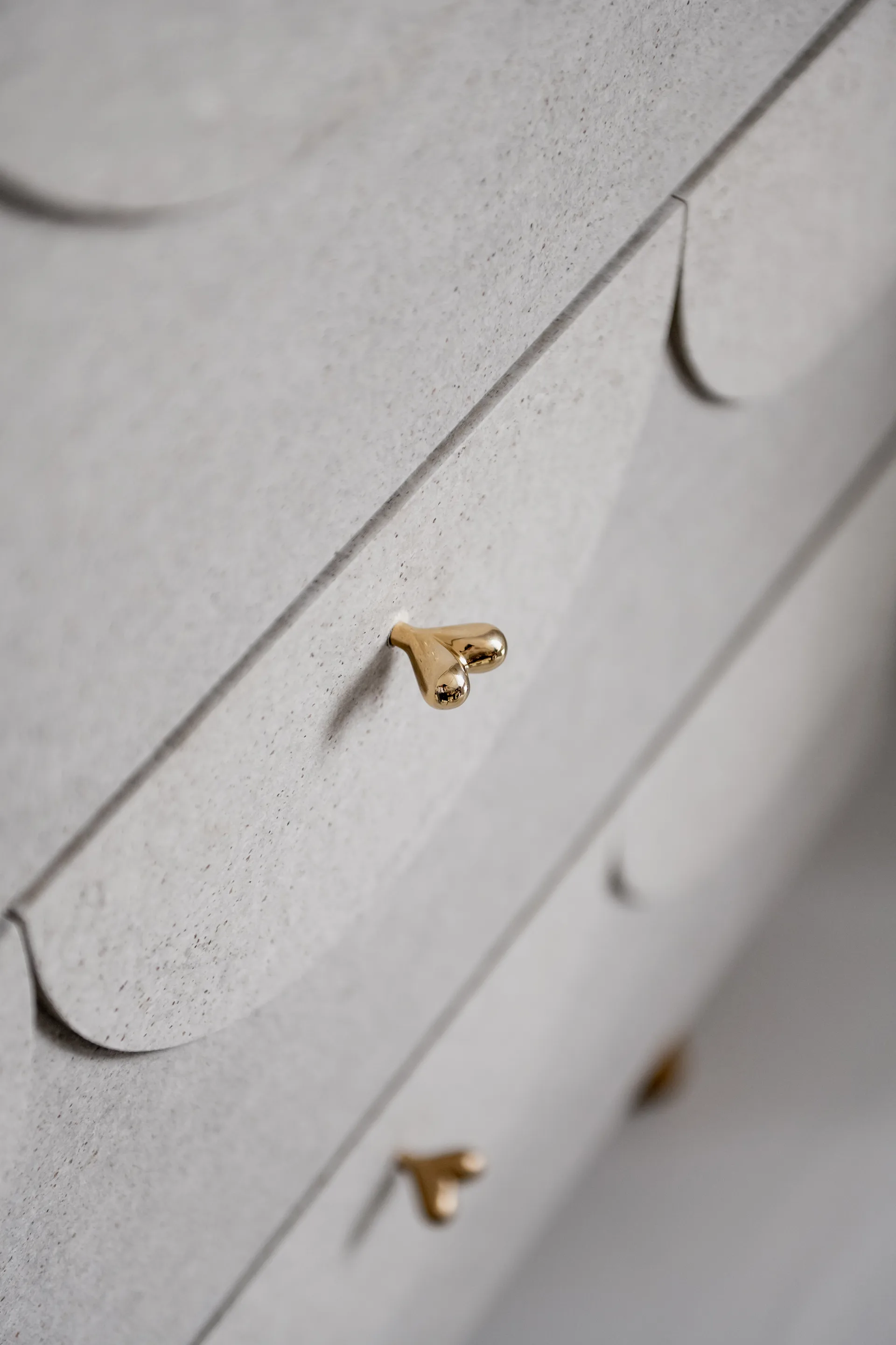 하트 노브 4개 세트, Brass KLONG | 클롱