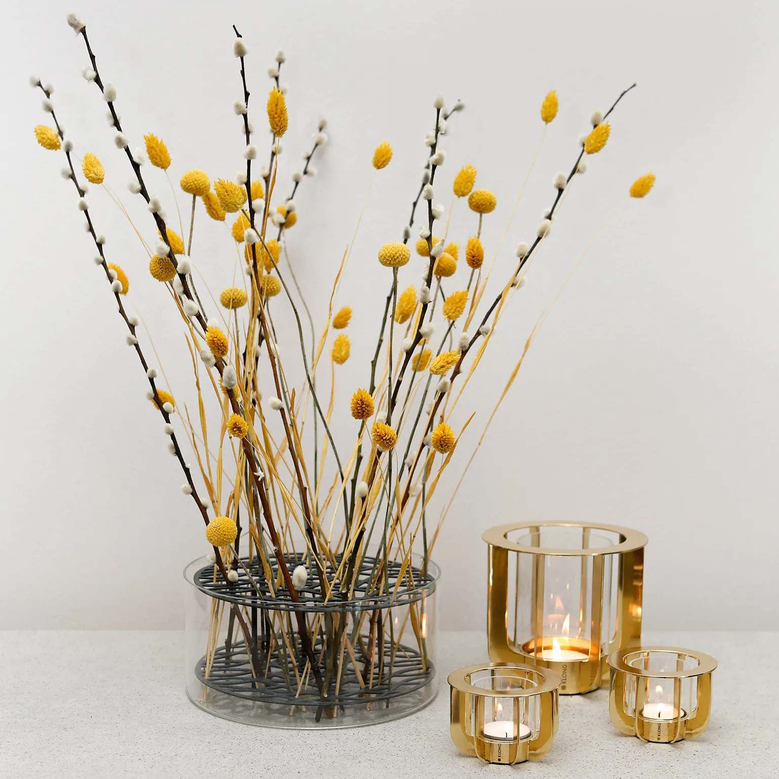 재즈 캔들홀더, Large, Brass KLONG | 클롱