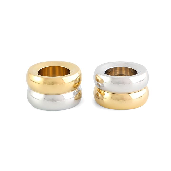 Marriage Duo 캔들 스틱 2 pieces - brass-silver - KLONG | 클롱