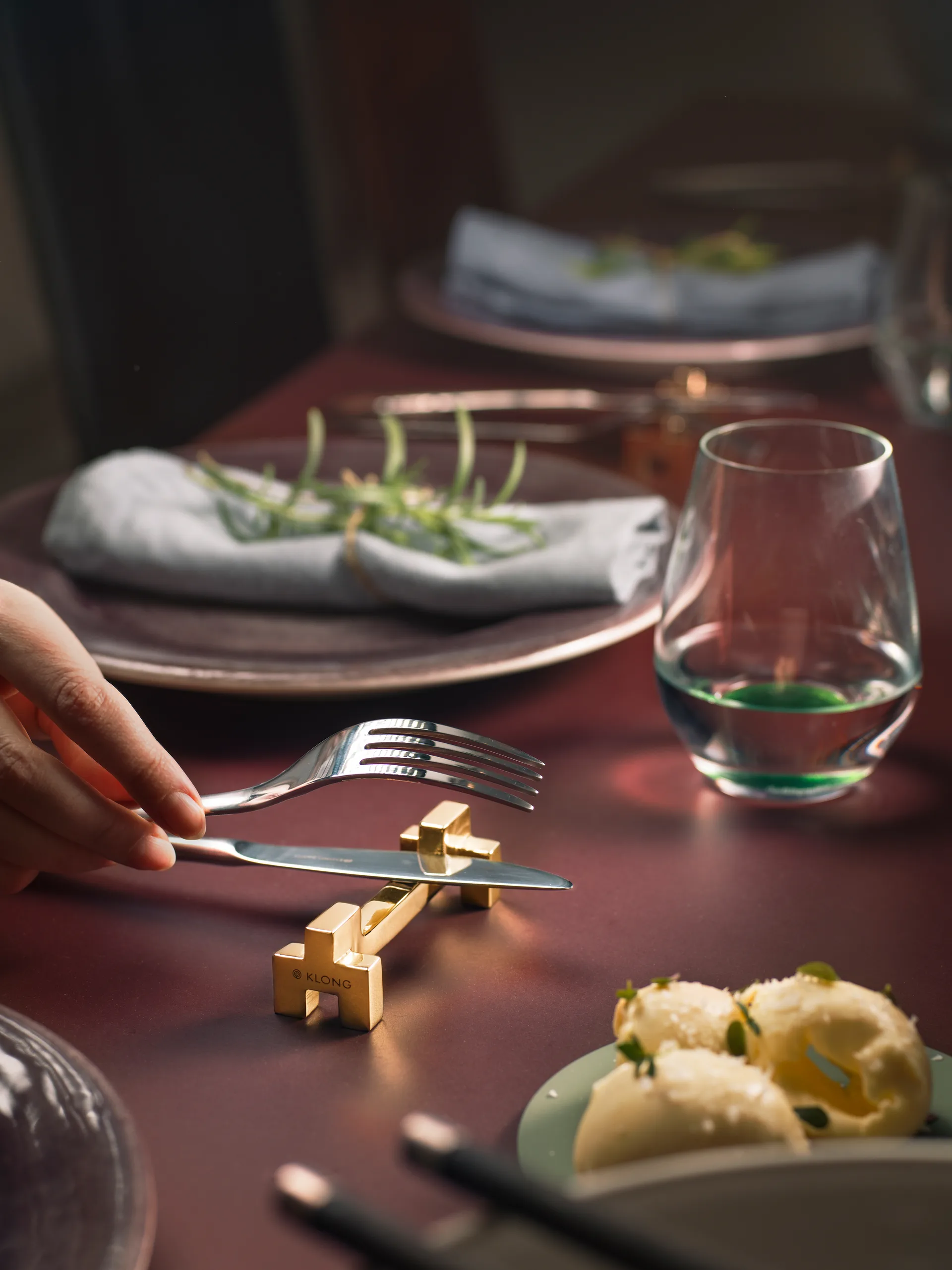 Signe 커트러리 홀더 2팩, brass KLONG | 클롱