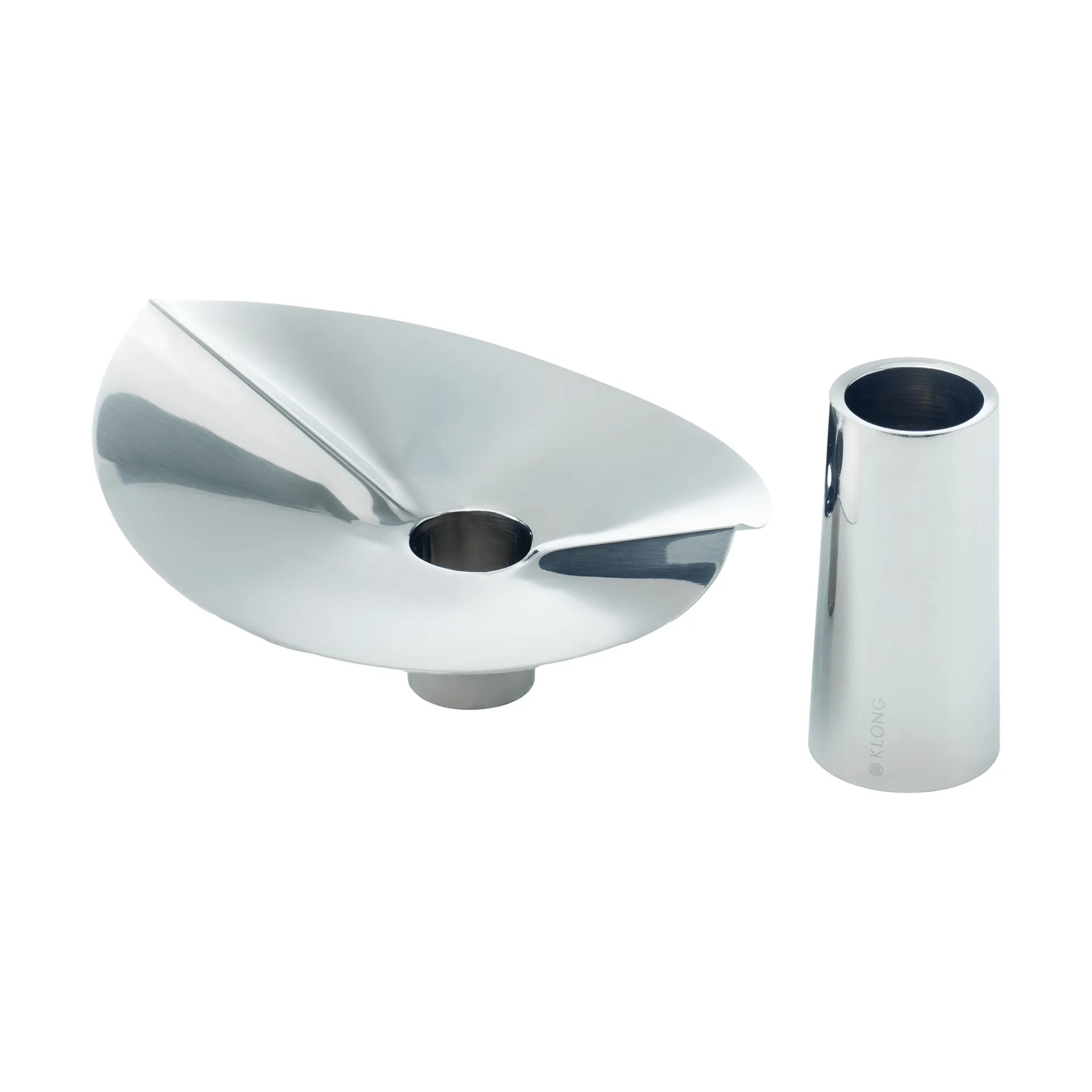 러브 화병-캔들 홀더, Stainless steel. 10 cm KLONG | 클롱