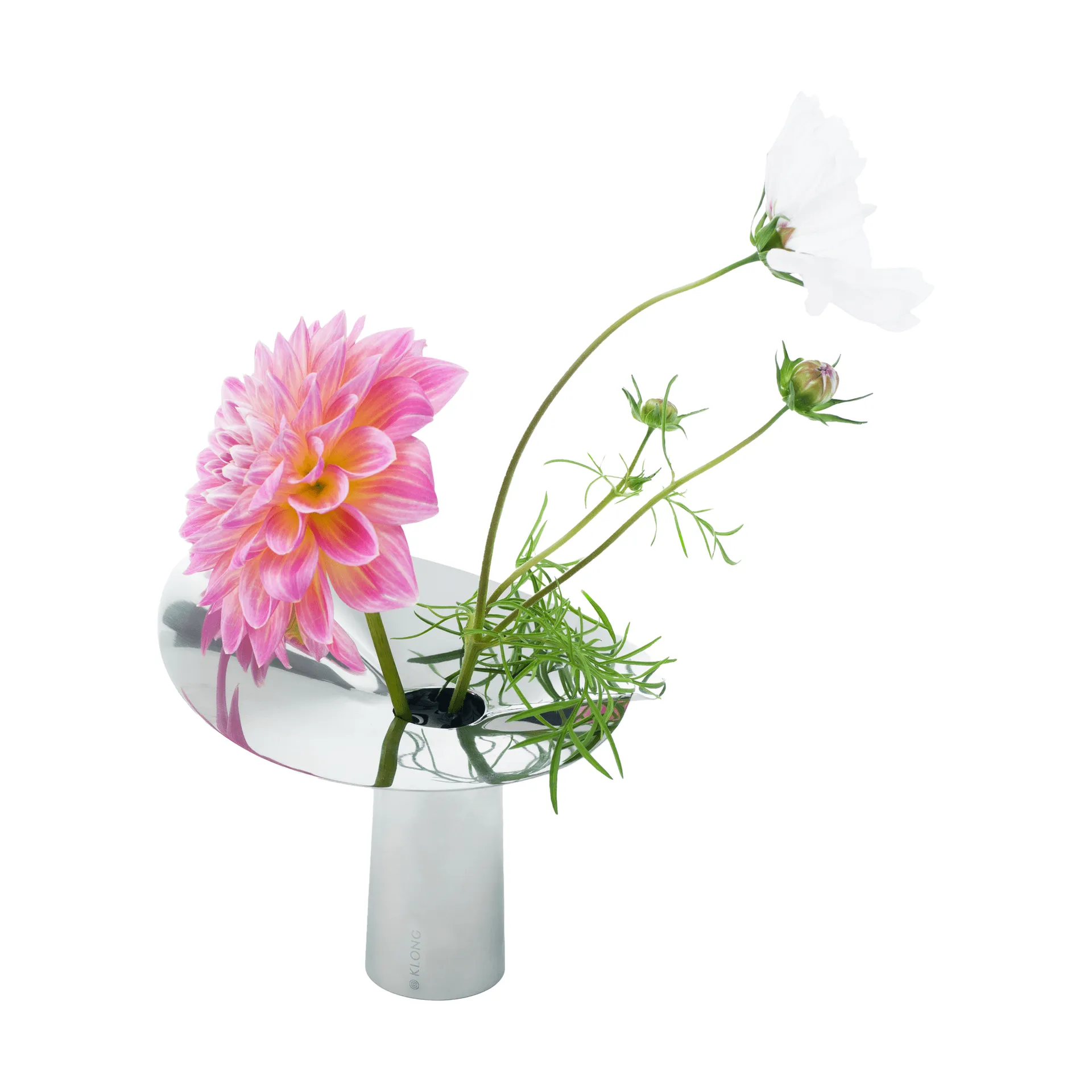 러브 화병-캔들 홀더, Stainless steel. 10 cm KLONG | 클롱