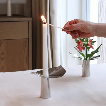러브 화병-캔들 홀더 - Stainless steel. 10 cm - KLONG | 클롱