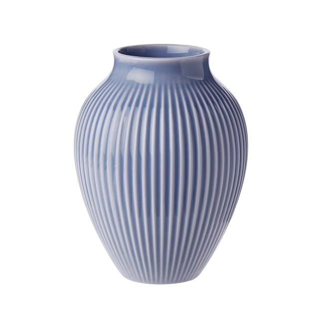 크납스트럽 화병 립드 12.5 cm - lavender blue - Knabstrup Keramik | 크납스트럽 세라믹
