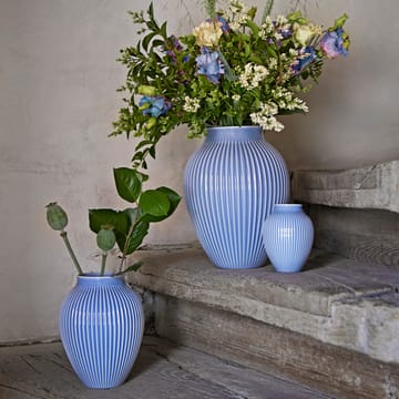 크납스트럽 화병 리브드 12.5 cm - lavender blue - Knabstrup Keramik | 크납스트럽 세라믹