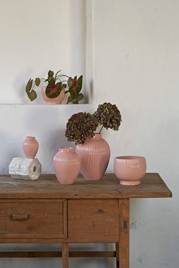 크납스트럽 화분 플루티드 Ø14.5 cm - Pink - Knabstrup Keramik | 크납스트럽 세라믹