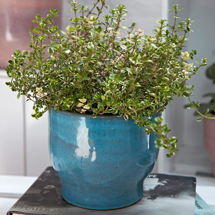 크납스트럽 아웃도어 화분 Ø16.5 cm, dusty blue Knabstrup Keramik | 크납스트럽 세라믹
