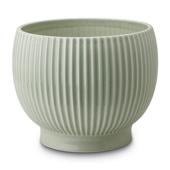 크납스트럽 화분 플루티드 Ø16.5 cm - Mintgreen - Knabstrup Keramik | 크납스트럽 세라믹