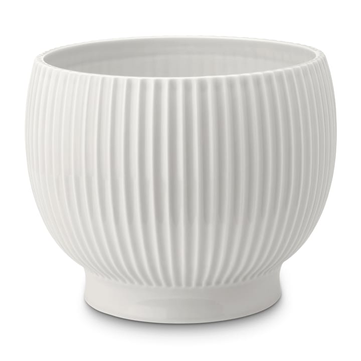 크납스트럽 화분 플루티드 Ø16.5 cm - White - Knabstrup Keramik | 크납스트럽 세라믹