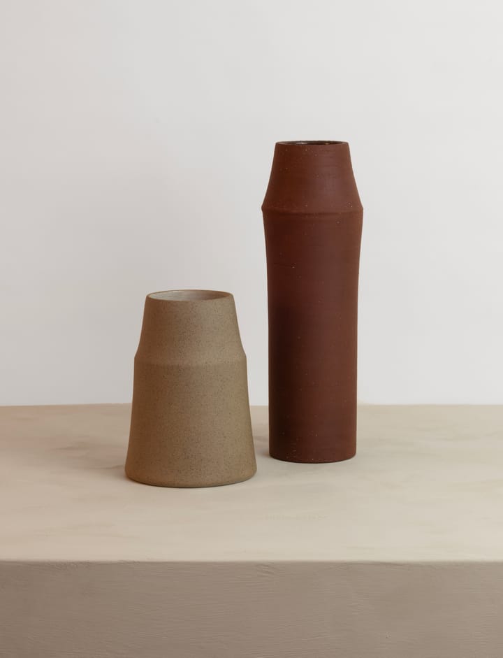 점토 화병 18 cm - Warm sand - Knabstrup Keramik | 크납스트럽 세라믹