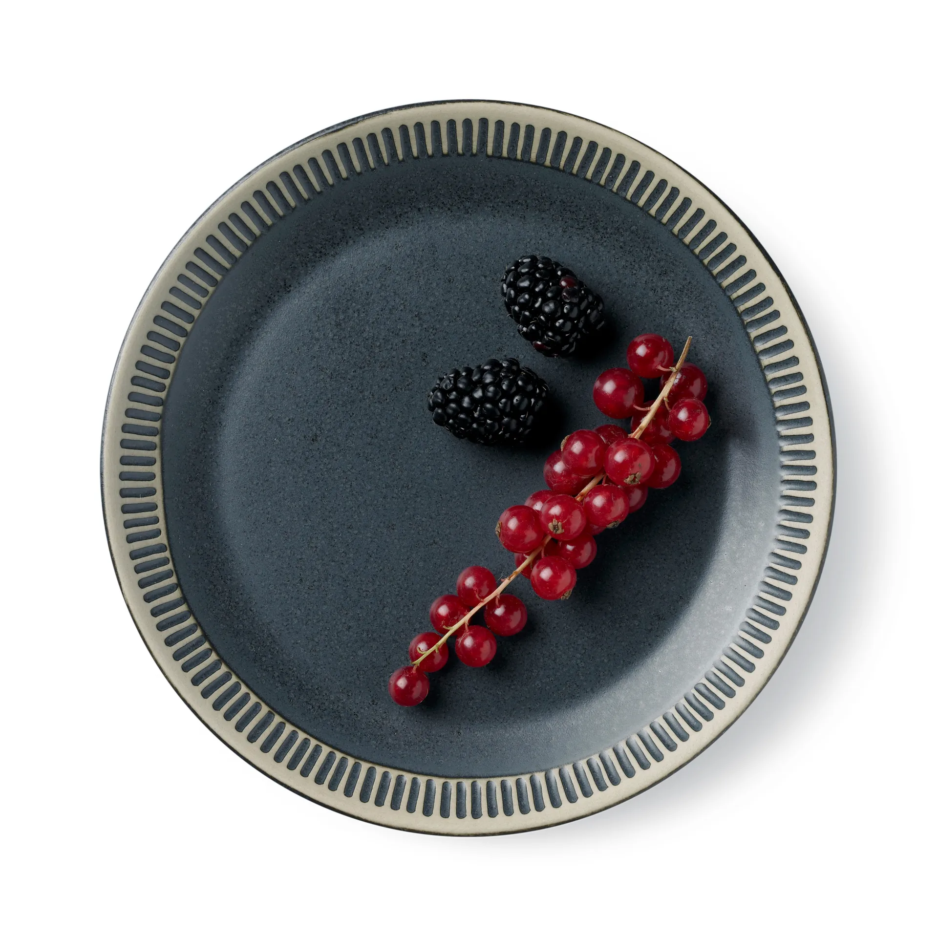 컬러잇 접시 Ø19 cm, Dark grey Knabstrup Keramik | 크납스트럽 세라믹