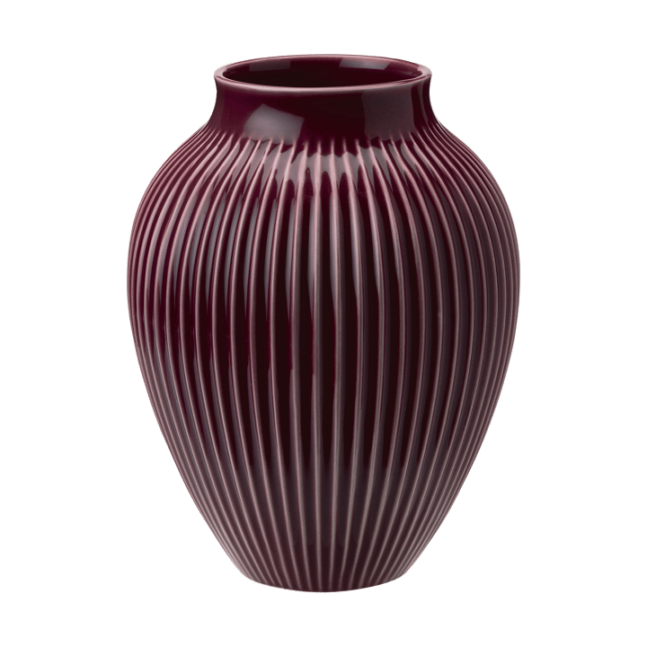 크납스트럽 화병 리브드 20 cm - Berry - Knabstrup Keramik | 크납스트럽 세라믹