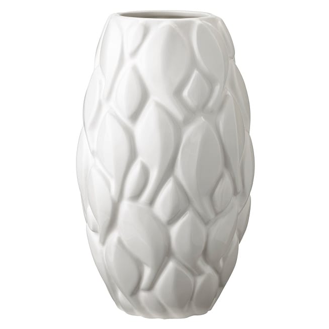 리프 화병 26 cm - White - Knabstrup Keramik | 크납스트럽 세라믹