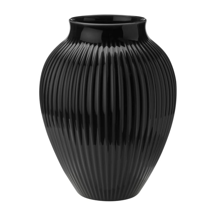 크납스트럽 화병 립드 27 cm - Black - Knabstrup Keramik | 크납스트럽 세라믹