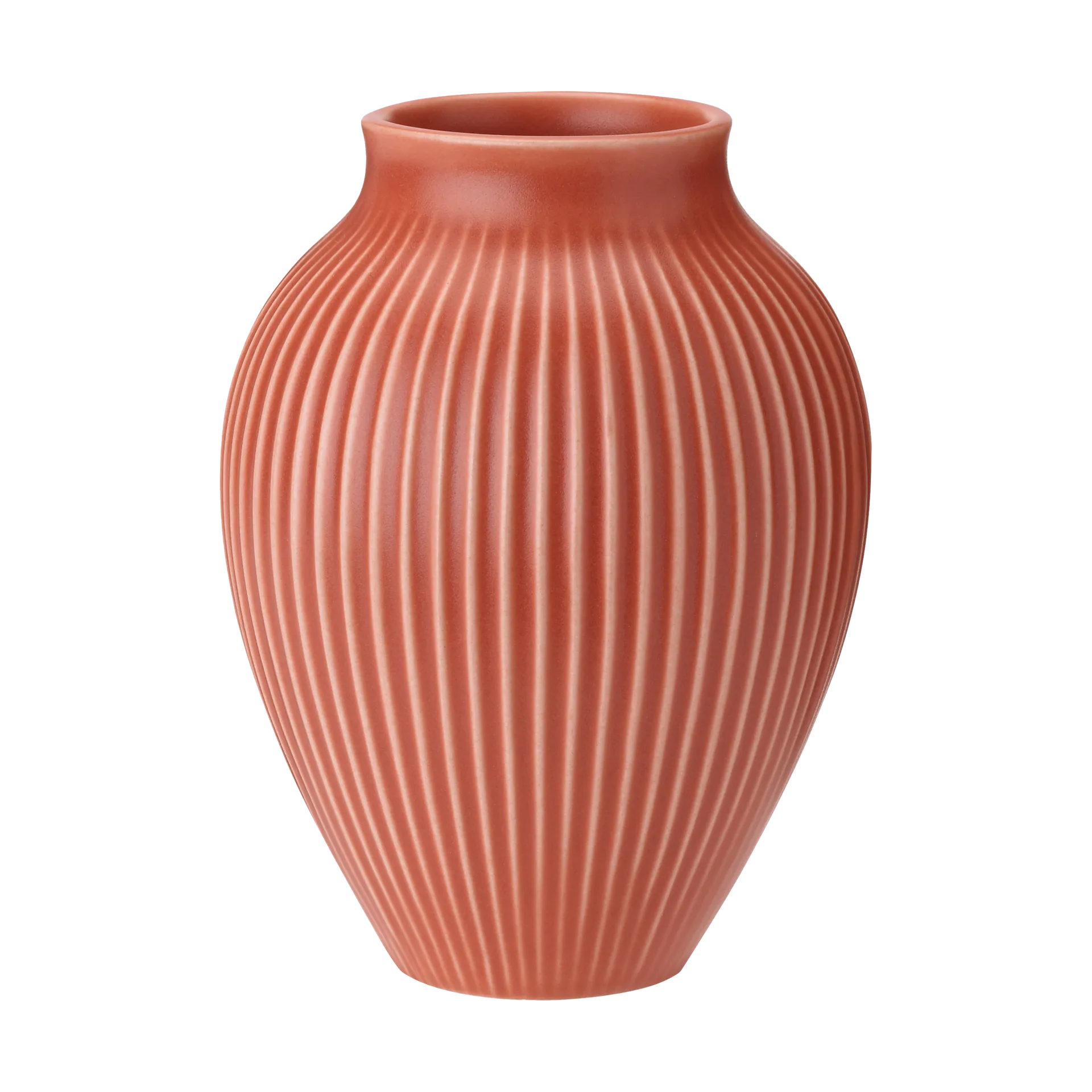 크납스트럽 화병 리브드 27 cm, Coral Knabstrup Keramik | 크납스트럽 세라믹