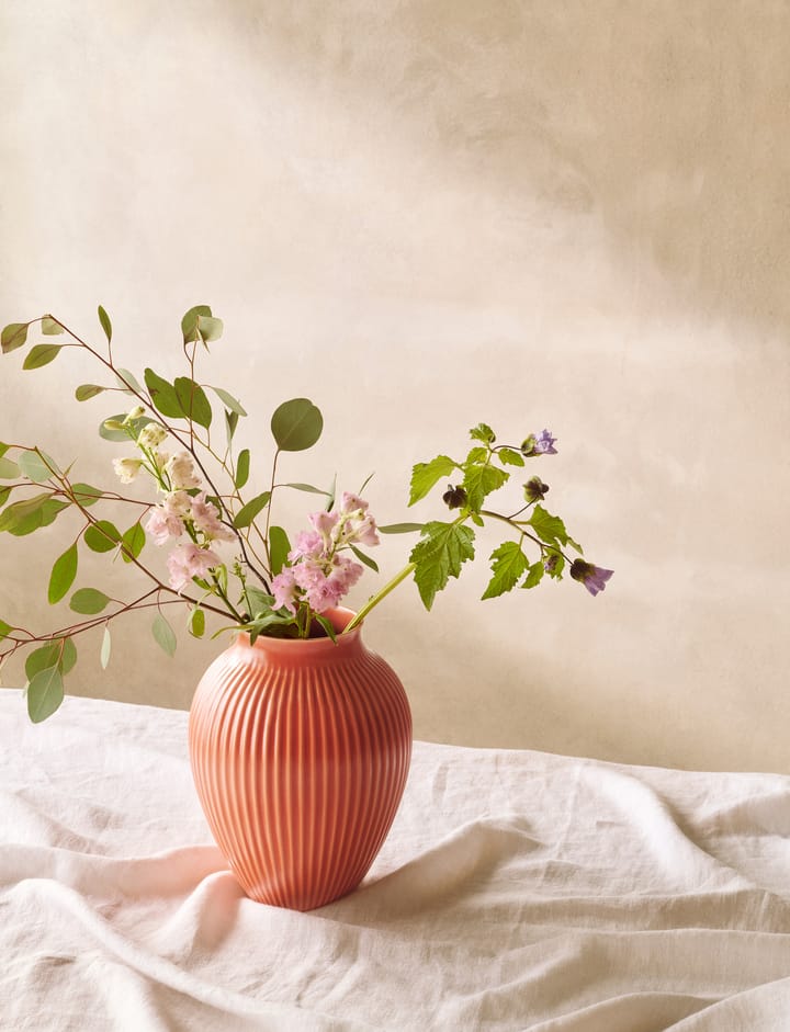 크납스트럽 화병 리브드 27 cm, Coral Knabstrup Keramik | 크납스트럽 세라믹