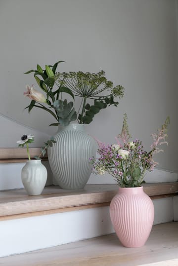 크납스트럽 화병 리브드 27 cm - Mint green - Knabstrup Keramik | 크납스트럽 세라믹