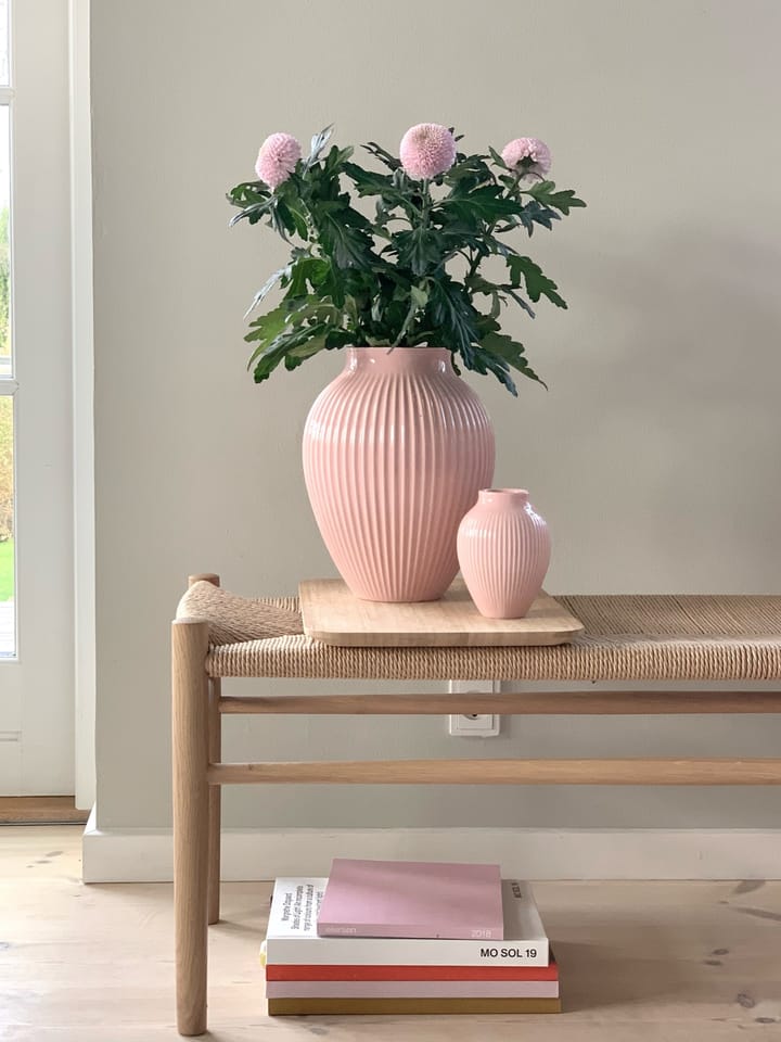 크납스트럽 화병 리브드 27 cm, Pink Knabstrup Keramik | 크납스트럽 세라믹