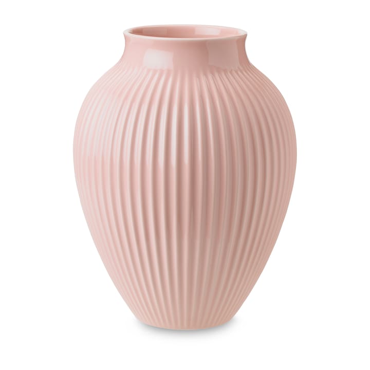 크납스트럽 화병 립드 27 cm - Pink - Knabstrup Keramik | 크납스트럽 세라믹