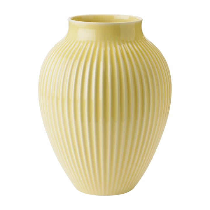크납스트럽 화병 립드 27 cm - Yellow - Knabstrup Keramik | 크납스트럽 세라믹