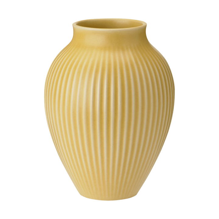 크납스트럽 화병 리브드 27 cm - Yellow - Knabstrup Keramik | 크납스트럽 세라믹