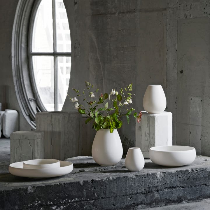 어스 보울 30 cm, Lime stone white Knabstrup Keramik | 크납스트럽 세라믹