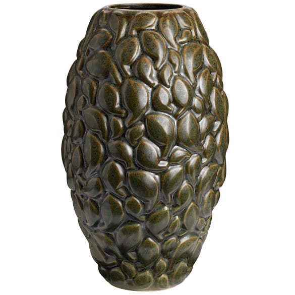 리프 화병 리미티드 에디션 40 cm - Khaki green - Knabstrup Keramik | 크납스트럽 세라믹