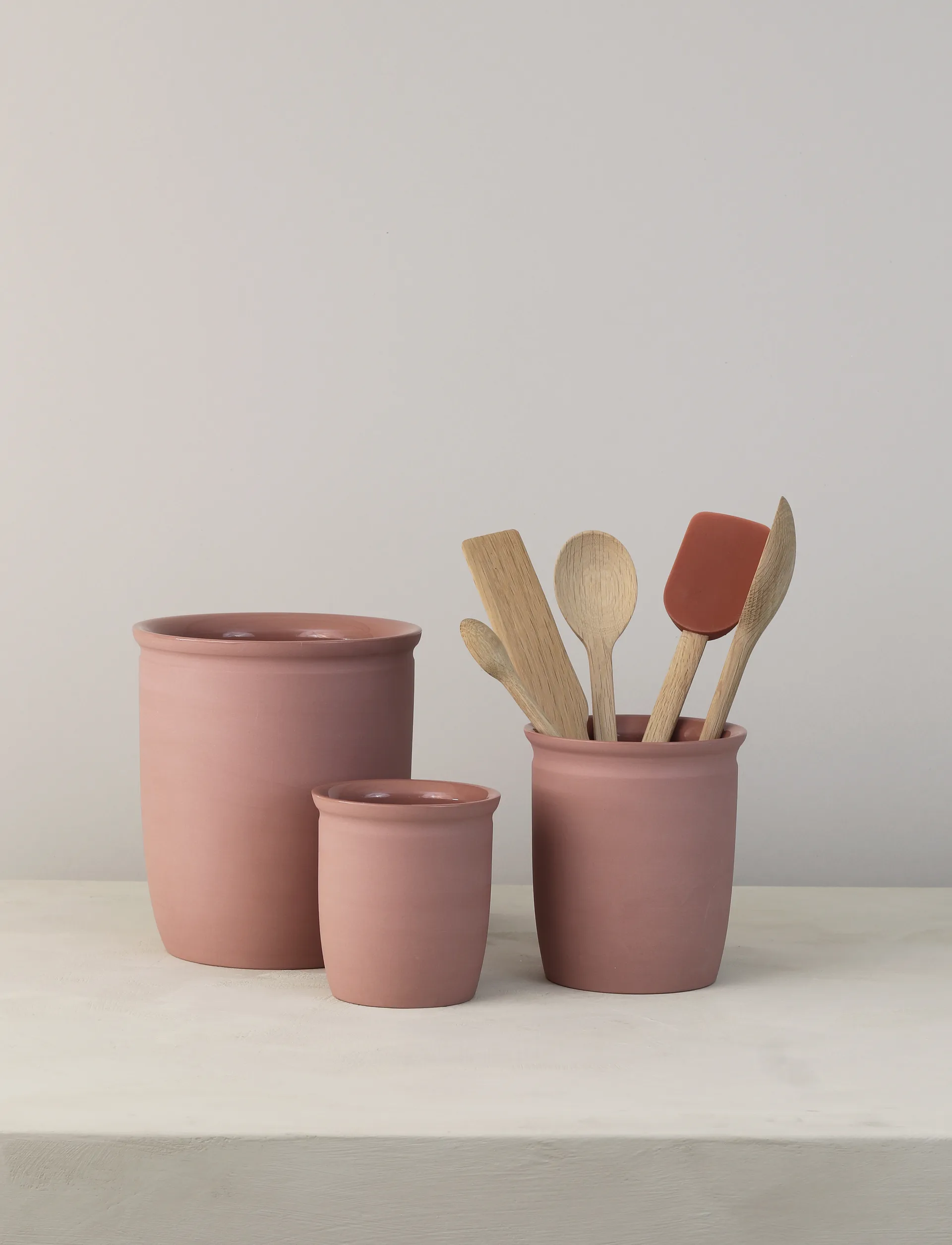 크납스트럽 보존용 병, Dark rose, 1 L Knabstrup Keramik | 크납스트럽 세라믹