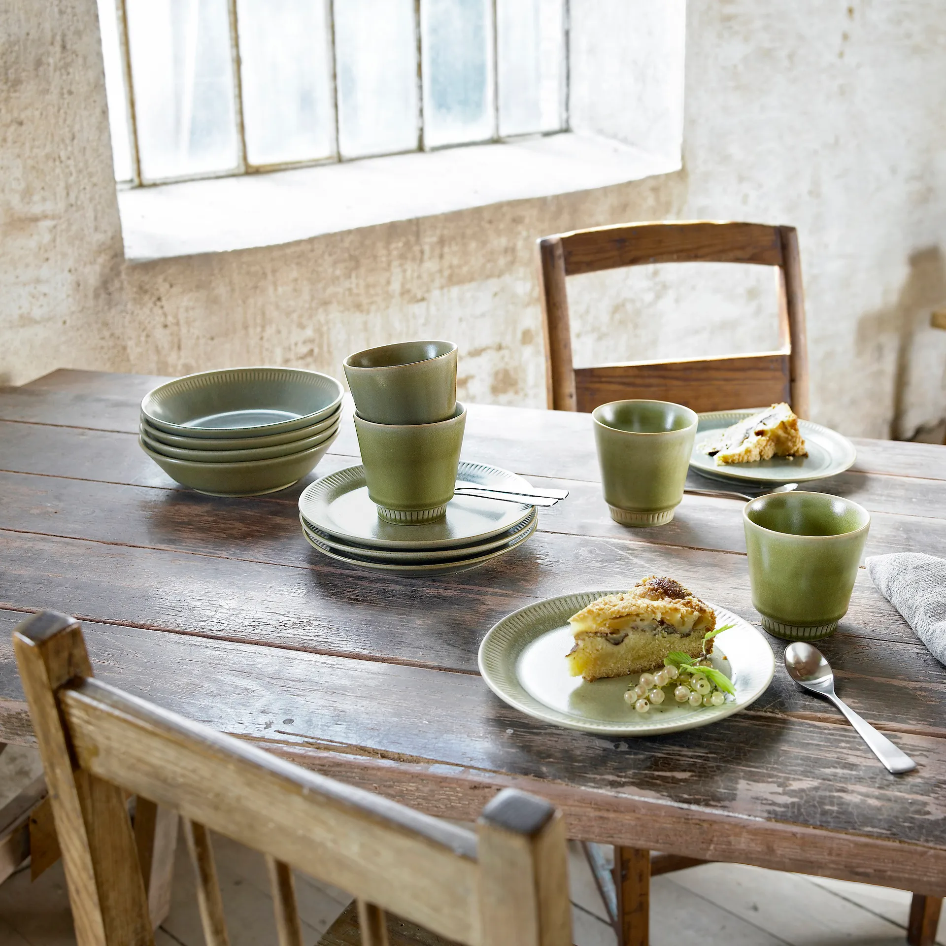 Knabstrup 컵 28 cl, olivgreen Knabstrup Keramik | 크납스트럽 세라믹