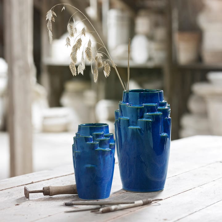 Plateau 화병 17 cm - dark blue - Knabstrup Keramik | 크납스트럽 세라믹