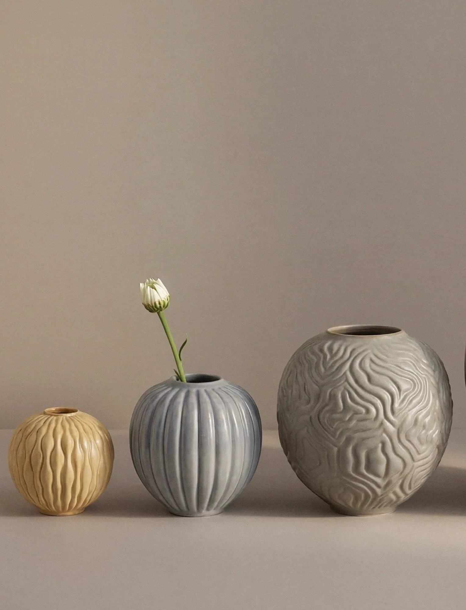 Solum 화병, Ochre, 8.5 cm Knabstrup Keramik | 크납스트럽 세라믹