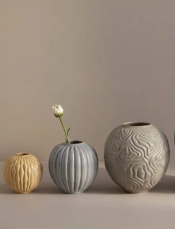 Solum 화병 - Ochre, 8.5 cm - Knabstrup Keramik | 크납스트럽 세라믹