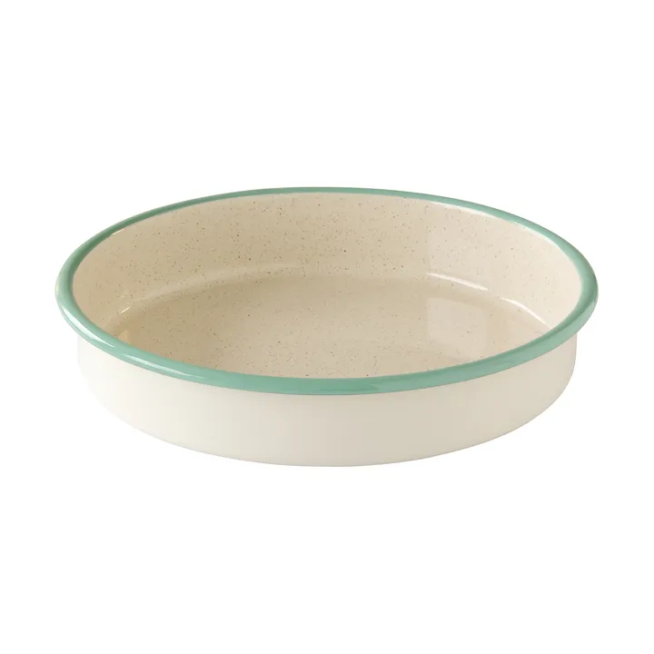 코큠스 오븐 디시 - Cream Lux-Green, Round, Ø28 cm - Kockums Jernverk |코쿰스 예른베르크