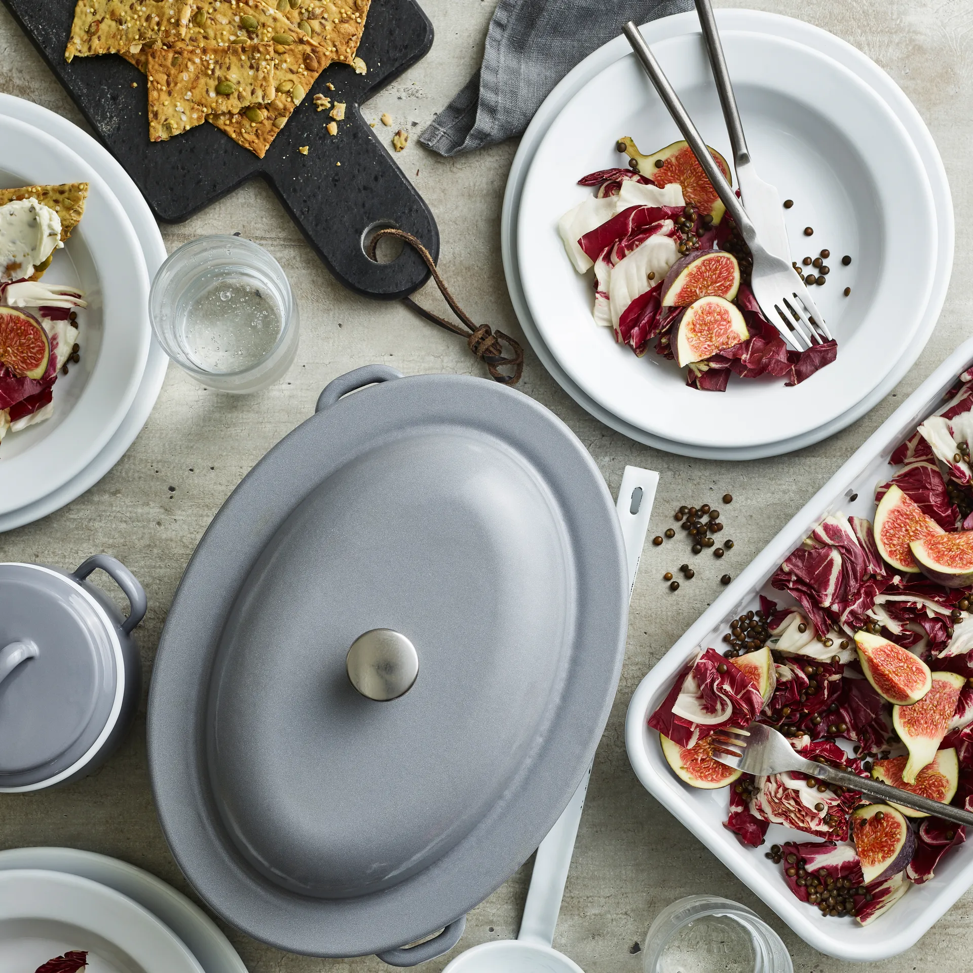 Kockums Paket 딥플레이트 22 cm 4개 세트, kockums grey Kockums Jernverk |코쿰스 예른베르크