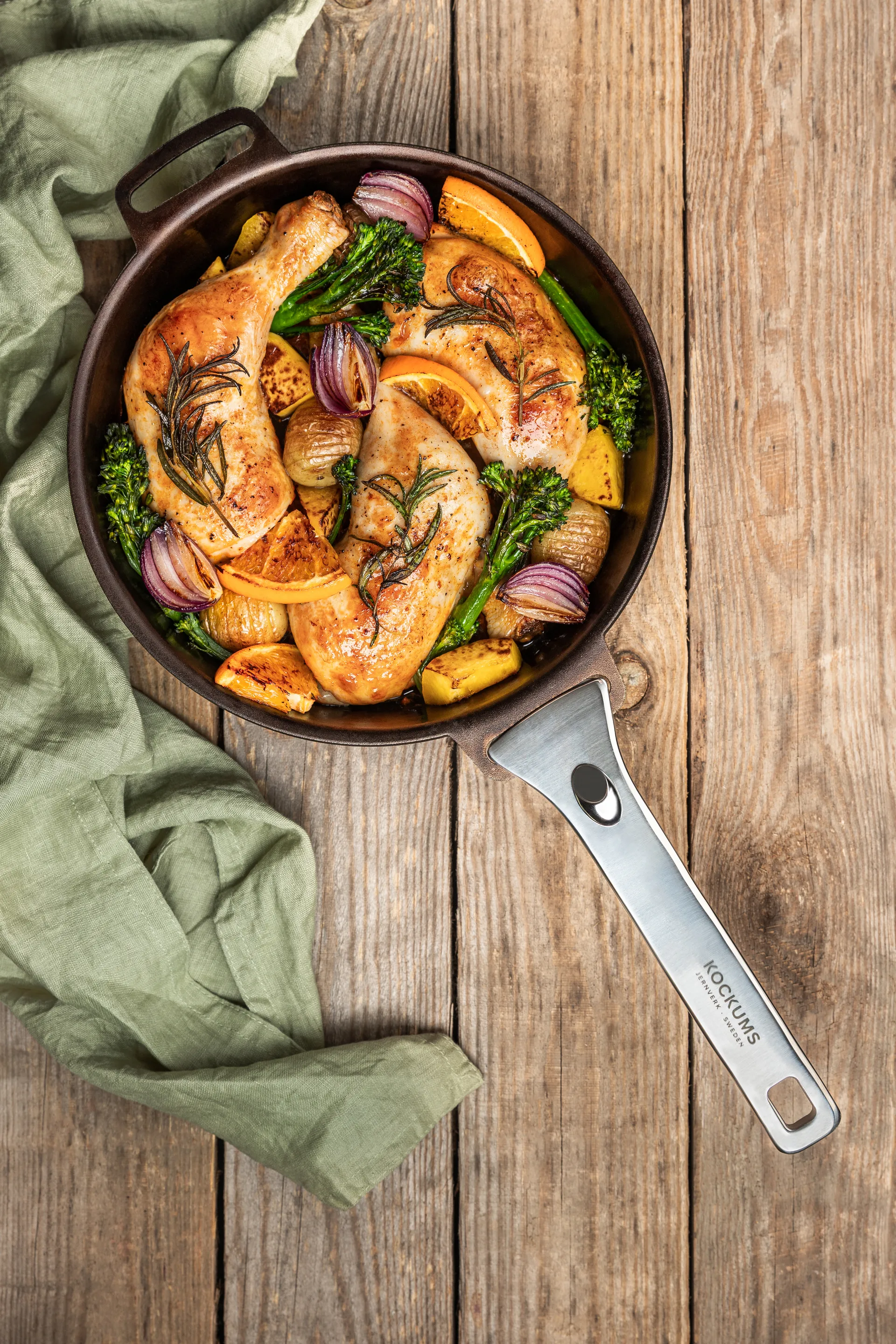 프라이팬/파이 접시용 손잡이, Stainless steel Kockums Jernverk |코쿰스 예른베르크