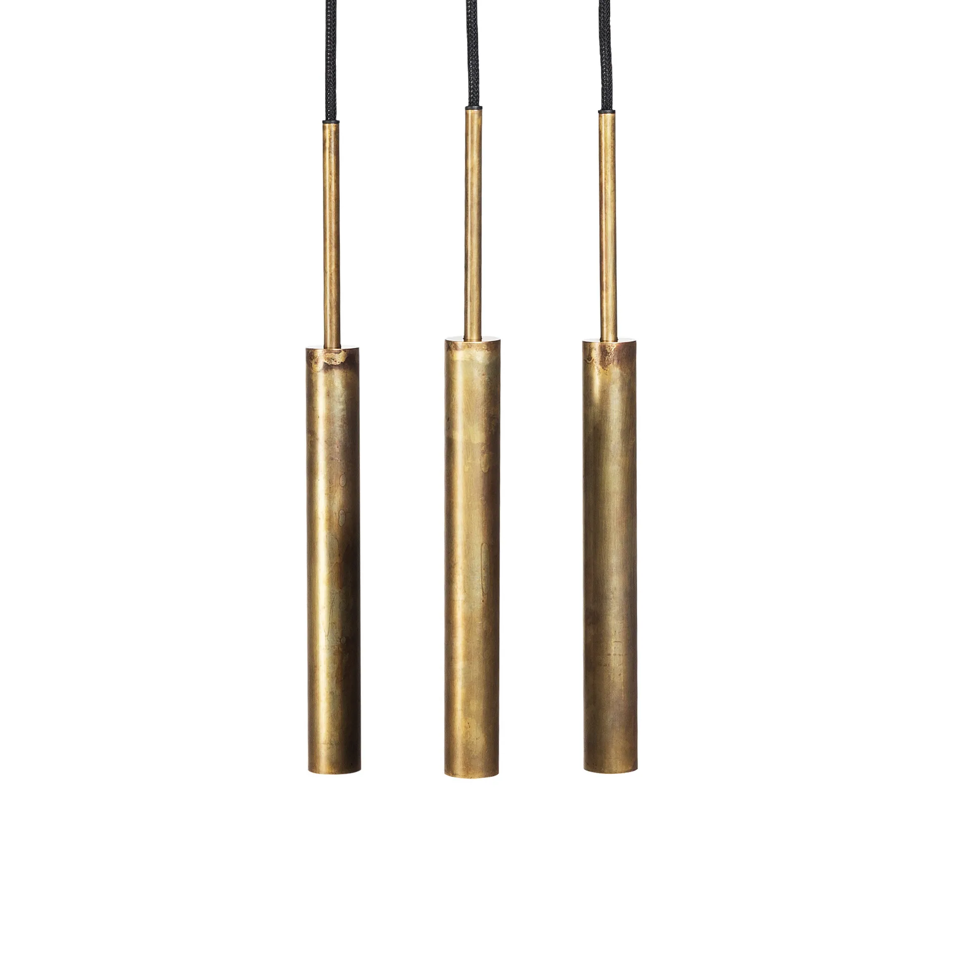 스타브 펜던트 조명 3 오블롱 실링 플레이트, Raw brass Konsthantverk