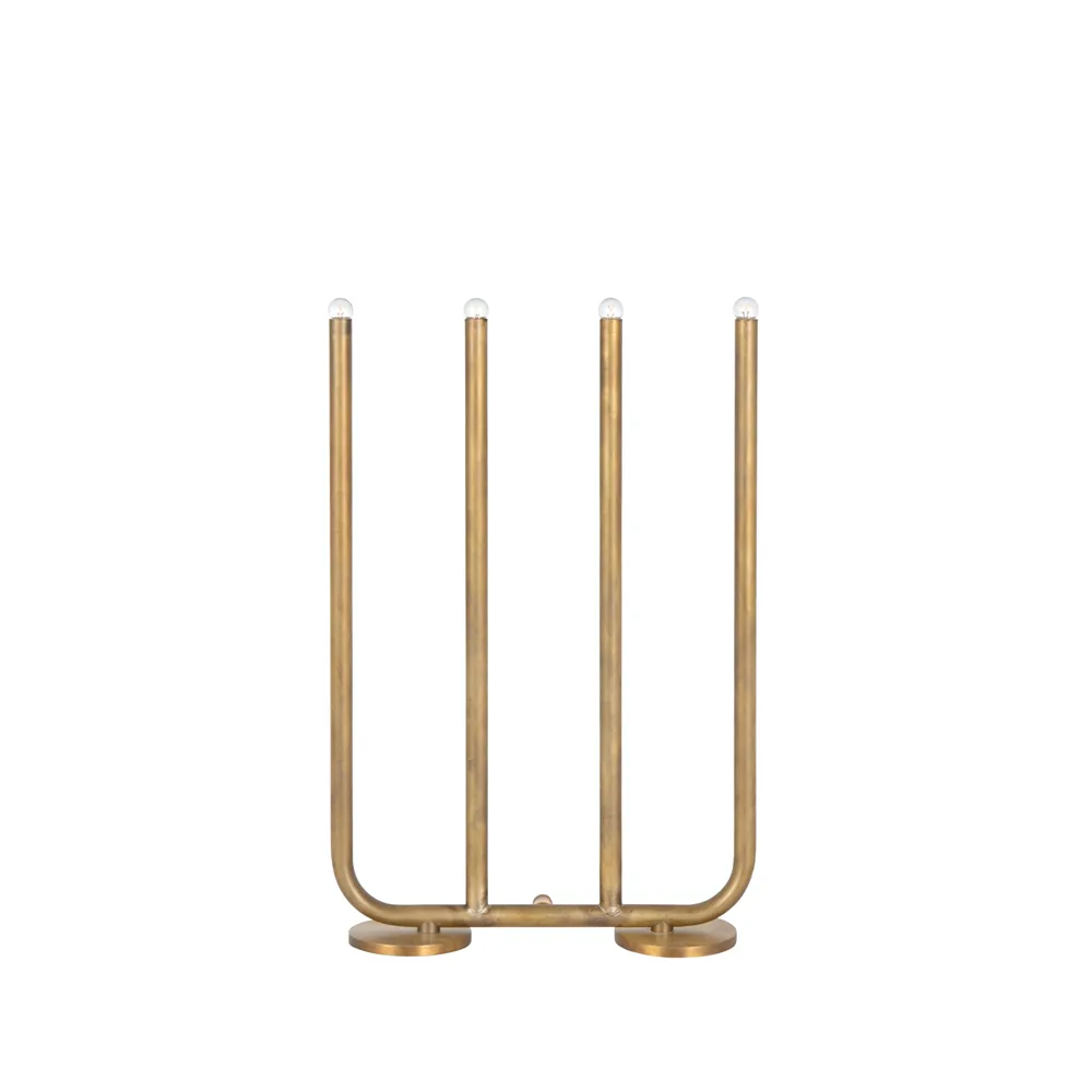 디셈버 4 캔들스틱, Raw brass Konsthantverk