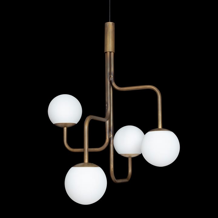 Strapatz 펜던트 글로브 Ø78 cm, Raw brass-opal Konsthantverk