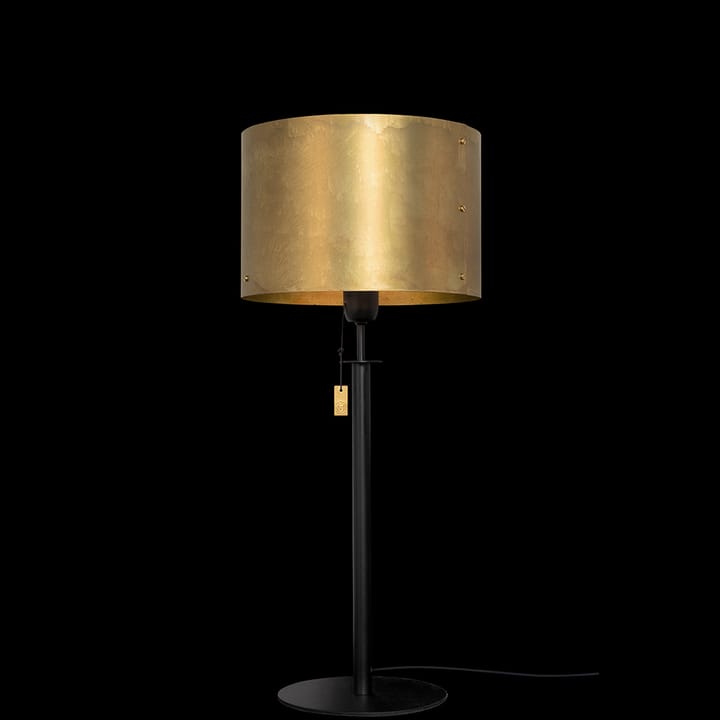 Svep 테이블 조명, Black/raw brass Konsthantverk
